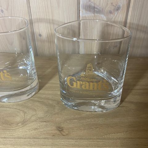 3 William Grant's Whisky glass