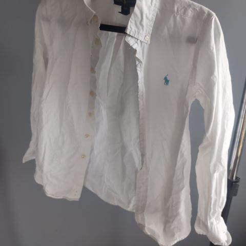 Ralph Lauren skjorte hvit 8 år