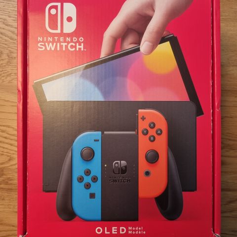 Nintendo Switch OLED Rød/Blå