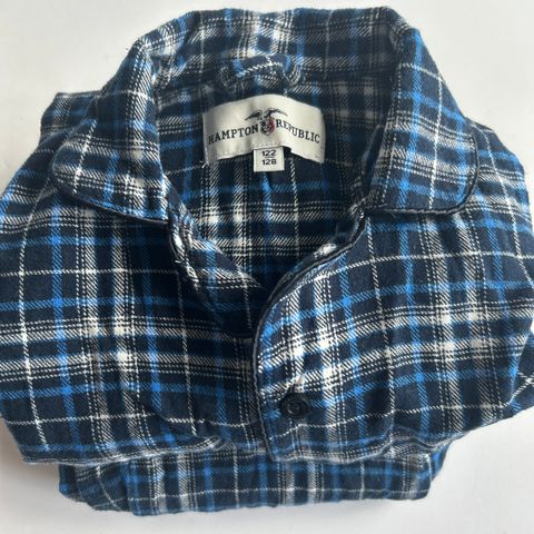 Nattpysj flanell Str 122/128 Hampton Republik