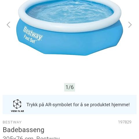 Badebasseng 3800 liter