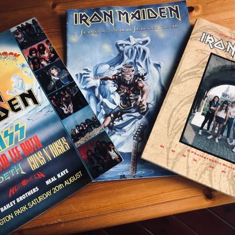 3 stk blader om Iron Maiden