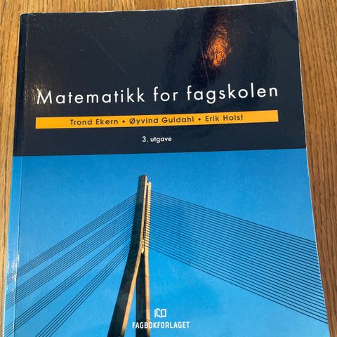 Fagskole - Matematikk for fagskolen