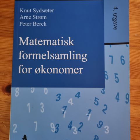 Matematisk formelsamling for økonomer