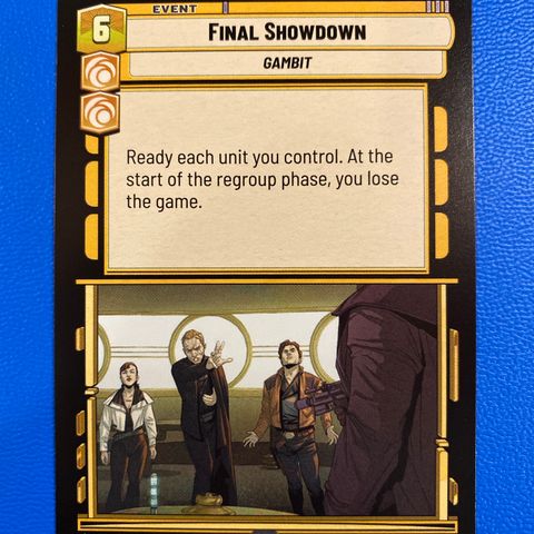 Final showdown legendary Star wars unlimited samlekort