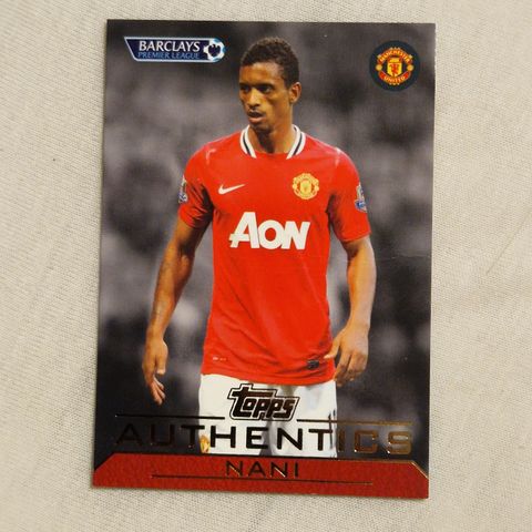 Nani Manchester United 2011 Topps Authentics