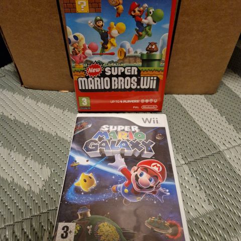 Super Mario Bros & Galaxy selges samlet Nintendo Wii