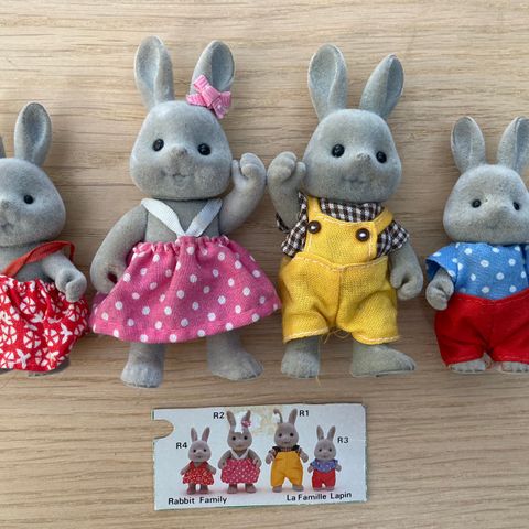 Vintage Sylvanian/ aka. Forest Family