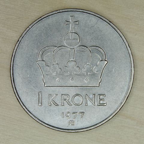 1 krone 1977 Norge   (1166)