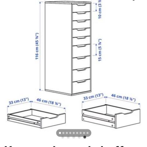 kommode med skuff