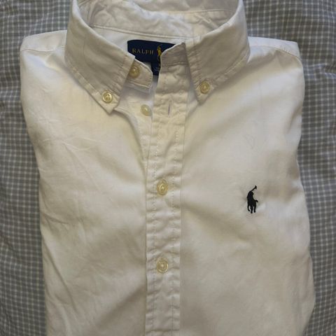 Polo Ralph Lauren skjorte str 10 år, hvit