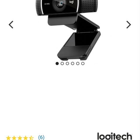 Logitech C920e HD webcamera selges!