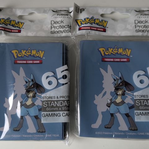 Pokemon Ultra Pro Lucario sleeves