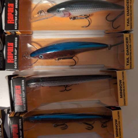 Scatter Rap Minnow + Tail Dancer (4stk)