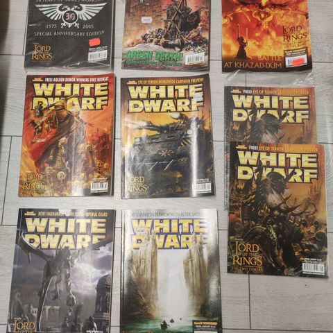 White Dwarf blader inkl 30års jubileumsblad