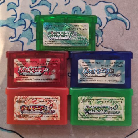 Pokémon til gameboy advance (japansk)