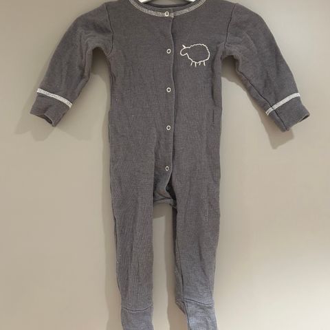 Nøstebarn pyjamas i ull med silke - 68
