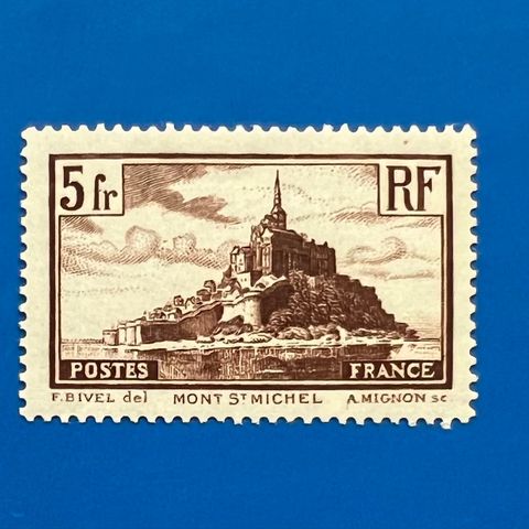 Frankrike 1929 Yvert 260 Mont Saint Michel postfrisk