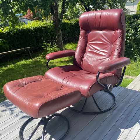 Stressless, lenestol, ekornes, skinn