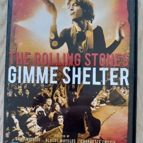 Gimme Shelter DVD - Rolling Stones Rockumentary - Norsk Tekst (Stort utvalg)