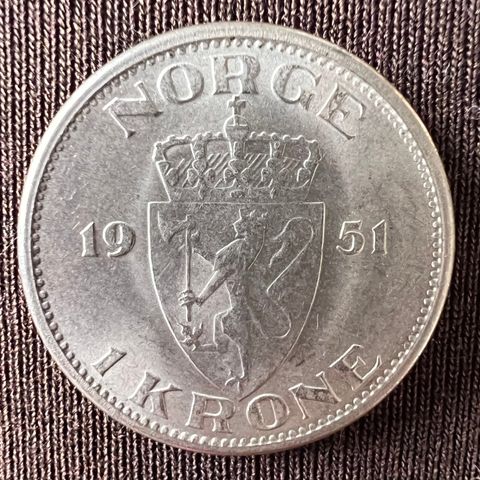 1 krone i frå 1951