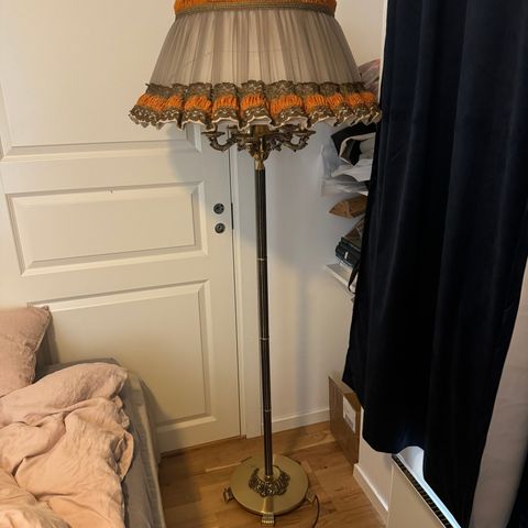 Utrolig kul stor retro stålampe