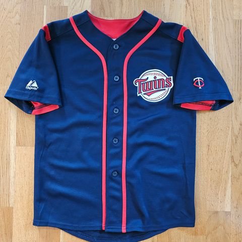 Pent brukt vintage Joe Mauer baseball skjorte