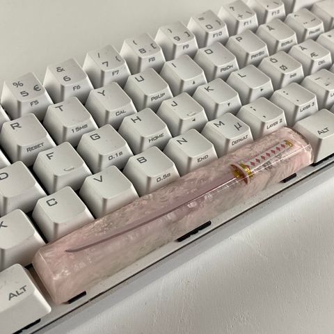 Artisan Resin Keycaps - Pink Sword - Custom Keycaps - Gaming tastatur