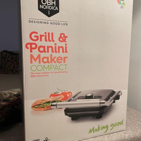 Ubrukt Grill & Panini Maker som kan brukes til ‘alt’