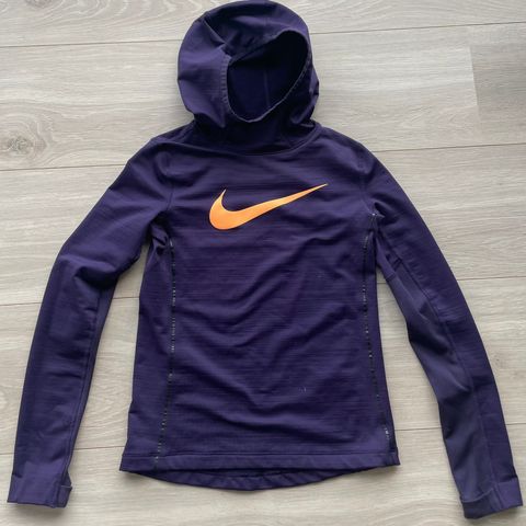 Nike Pro HyperWarm treningsgenser / hoodie til jente str M / 10-12 år.