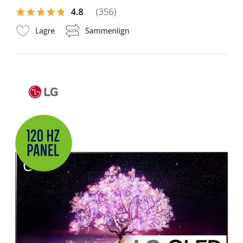 LG 55" C1 4K OLED TV