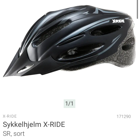 Sykkelhjelm X-ride str L