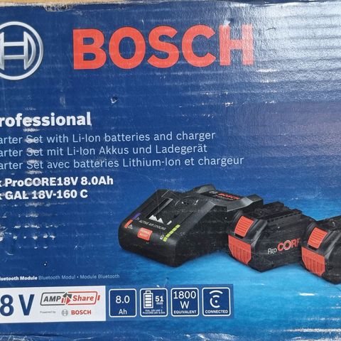 Bosch 18V 8.0Ah 2-pack + Charger
