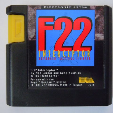 Sega Mega drive F22 Interceptor spill av EA Electronic Arts
