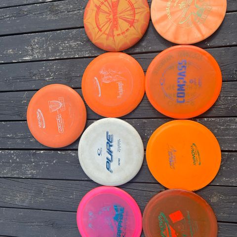 Diverse discer til frisbeegolf