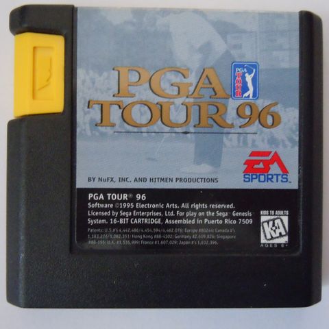 Sega Mega drive PGA Tour 96 golf spill av EA Electronic Arts