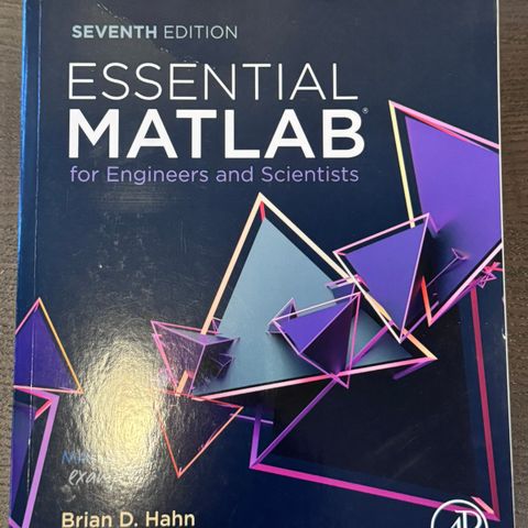 Essential Matlab for Engineers and scientists