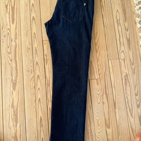 DONDUP mørkeblå dongeri bukser, 31 tommer linning, ingen synlig slitasje