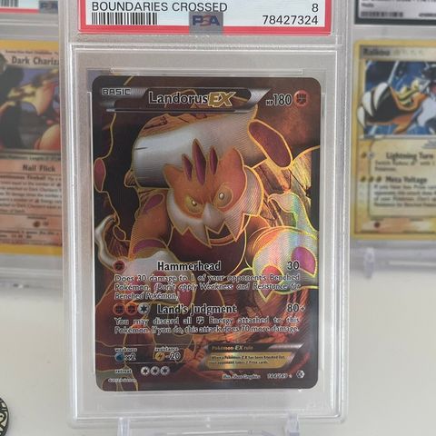 Pokemon kort: Landorus EX FULLART PSA 8!⭐️