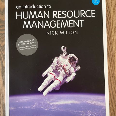 An Introduction to Human Resource Management, Nick Wilton, 2016