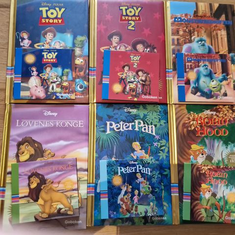 Lydbøker Disney. Bok + CD
