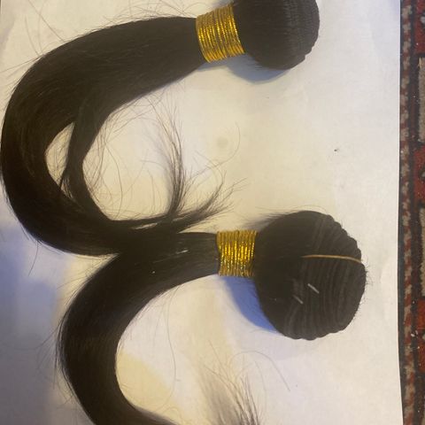 Menneskehår ca 25 cm extentions eller til weave