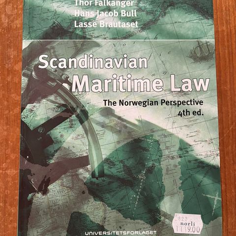 Scandinavian Maritime Law, 4th ed. (2017)