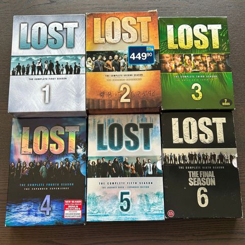 Lost sesong 1-6 (komplett serie)