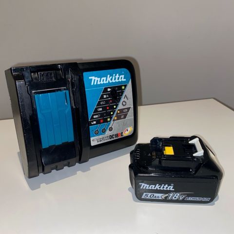 Makita LXT 18V batterilader + 1x3.0Ah