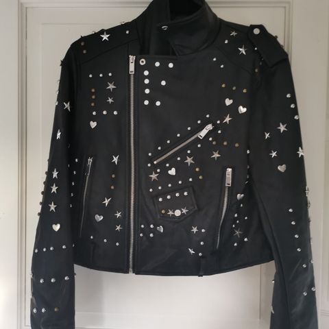 Rocka fake leather biker jakke selges!