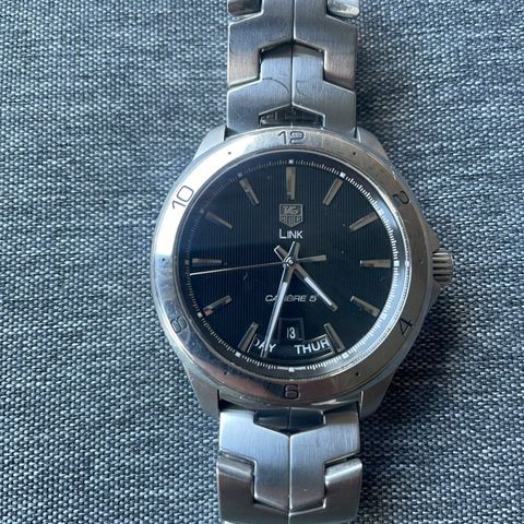 TAG Heuer Link Calibre 5 | Day-Date | Automatic | Sort/Stål | Ø42 mm