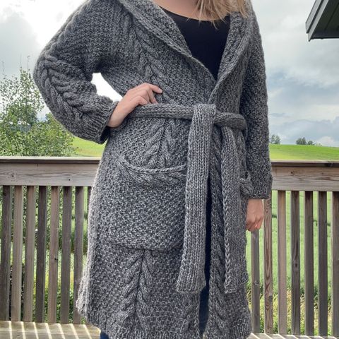 Strikket cardigan skappel