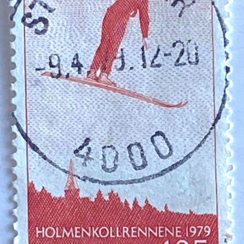 Norge 1978 Holmenkollrennene 100 år NK 839 Pent stempel STAVANGER 9 4 79