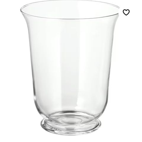 Stor glassvase/lykt Pomp fra Ikea (høyde 28 cm.)